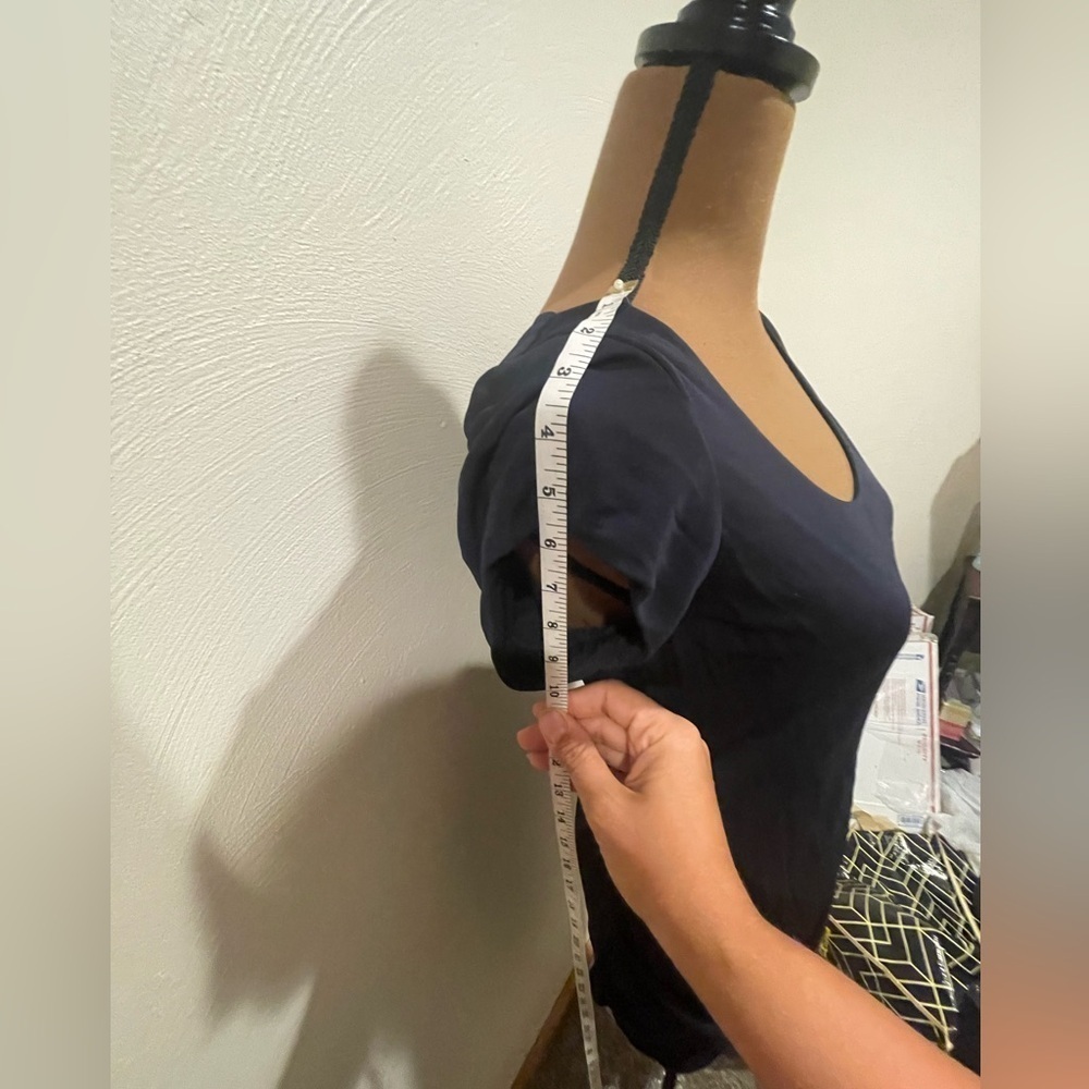 Inc black shirt sleeve dress with butterfly beaded detail - Picture 4 of 8